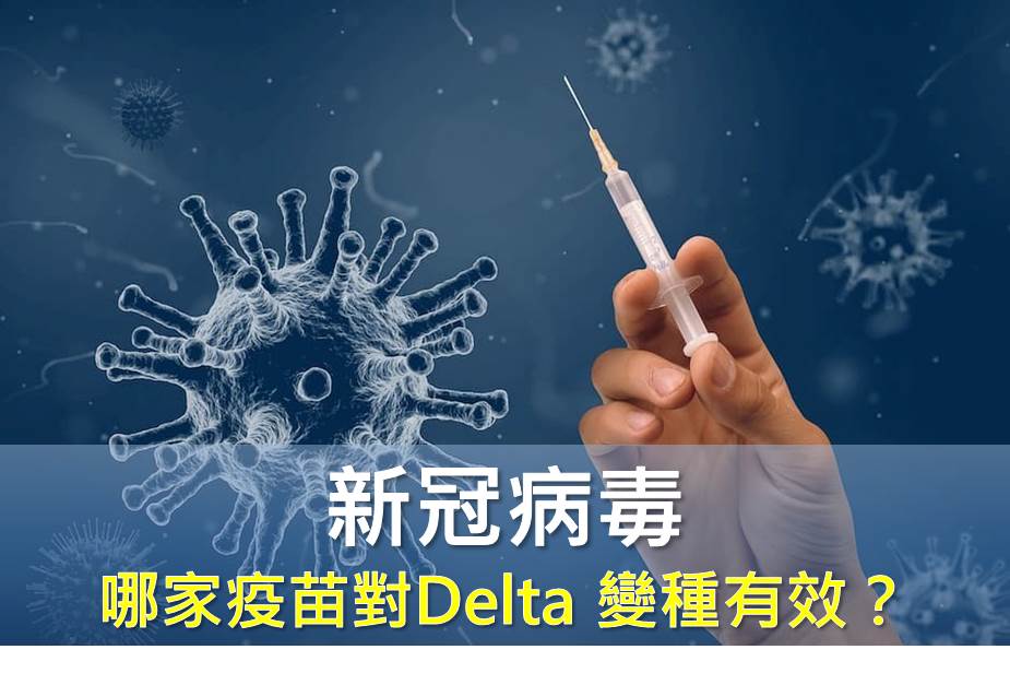 哪家疫苗對Delta 變種有效？